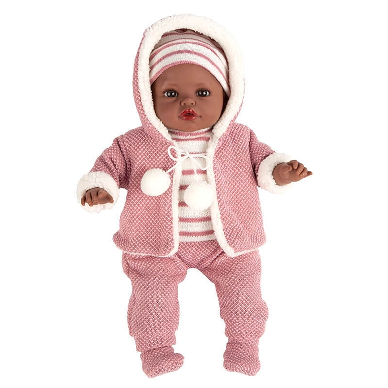 Μωρό Saira-Negrita με ήχους ρόζ 42cmΜωρό Saira-Negrita με ήχους ρόζ 42cm