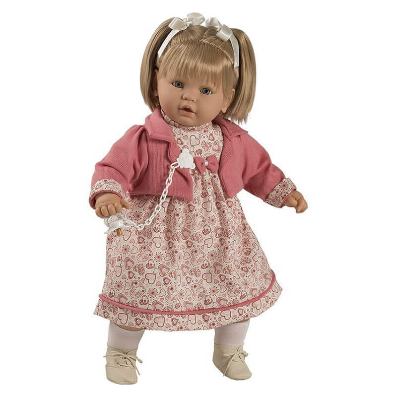 Κούκλα με Ήχους, Πιπίλα και Κλεισιμο Ματιών Baby Dulzon 62εκ. (8039)Κούκλα με Ήχους, Πιπίλα και Κλεισιμο Ματιών Baby Dulzon 62εκ. (8039)