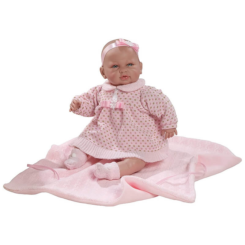 Μωρό Sara με Ήχους, Ροζ Φόρεμα & Κουβερτάκι 50εκ.Μωρό Sara με Ήχους, Ροζ Φόρεμα & Κουβερτάκι 50εκ.