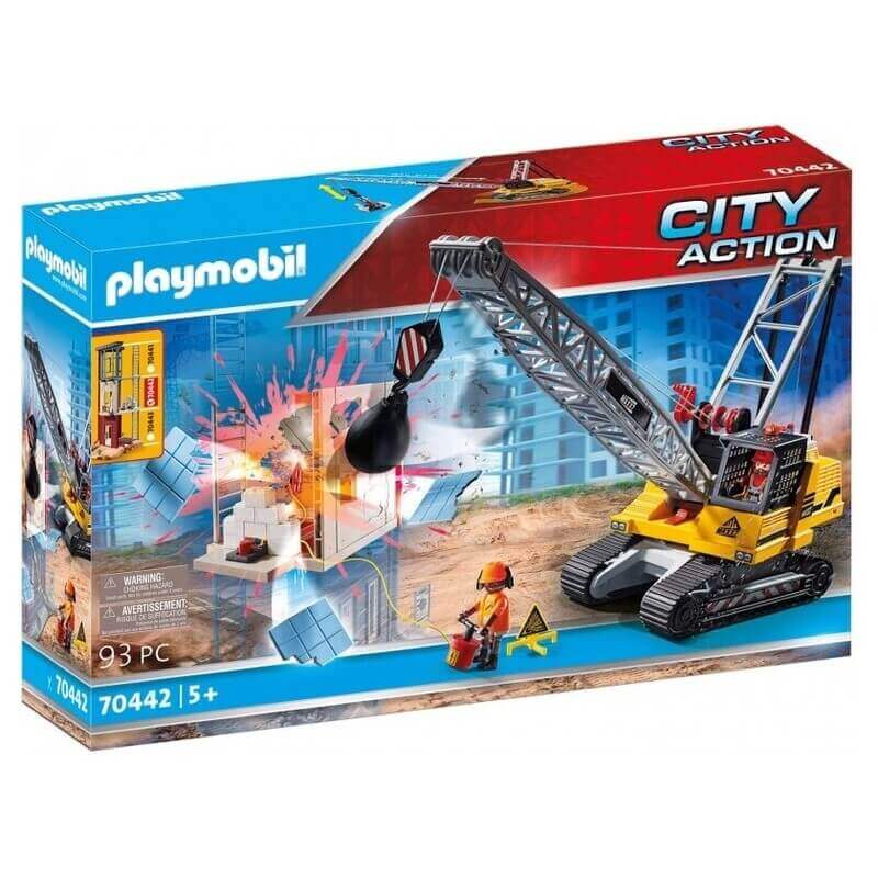 Playmobil City Action Γερανός Κατεδάφισης Με Ερπύστριες Και Δομικά Στοιχεία (70442) Playmobil City Action Γερανός Κατεδάφισης Με Ερπύστριες Και Δομικά Στοιχεία (70442)