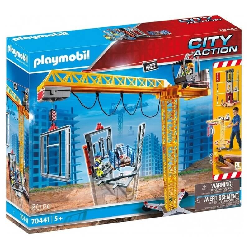 Playmobil City Action Ανυψωτικός Γερανός Βαρέως Τύπου Με Τηλεχειριστήριο Και Σκαλωσιές (70441)Playmobil City Action Ανυψωτικός Γερανός Βαρέως Τύπου Με Τηλεχειριστήριο Και Σκαλωσιές (70441)