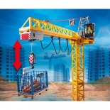 Playmobil City Action Ανυψωτικός Γερανός Βαρέως Τύπου Με Τηλεχειριστήριο Και Σκαλωσιές (70441)