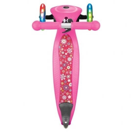 Πατίνι Globber Scooter Primo Foldable Fantasy Lights Flowers Neon Pink (434-110)