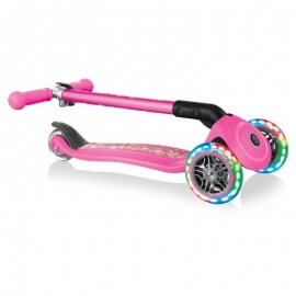 Πατίνι Globber Scooter Primo Foldable Fantasy Lights Flowers Neon Pink (434-110)