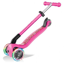 Πατίνι Globber Scooter Primo Foldable Fantasy Lights Flowers Neon Pink (434-110)