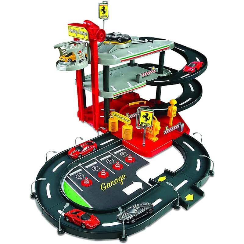 Bburago Γκαράζ Ferrari Race & Play με 2 Aυτοκίνητα Ferrari Bburago Γκαράζ Ferrari Race & Play με 2 Aυτοκίνητα Ferrari