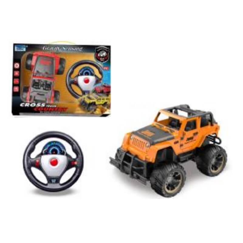 Τηλεκατευθυνόμενο Jeep Πορτοκαλί με Φορτιστή, Τιμόνι και Φώτα Τηλεκατευθυνόμενο Jeep Πορτοκαλί με Φορτιστή, Τιμόνι και Φώτα