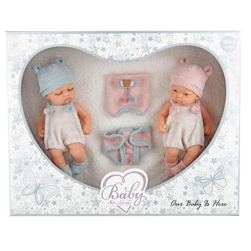 Μωρά Δίδυμα Baby So Lovely 25εκ. Μωρά Δίδυμα Baby So Lovely 25εκ.