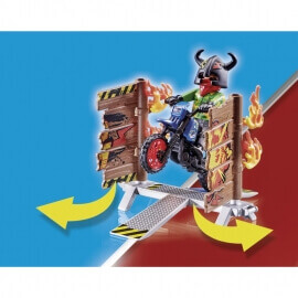 Playmobil Stunt Show Motocross with Fiery Wall (70553)