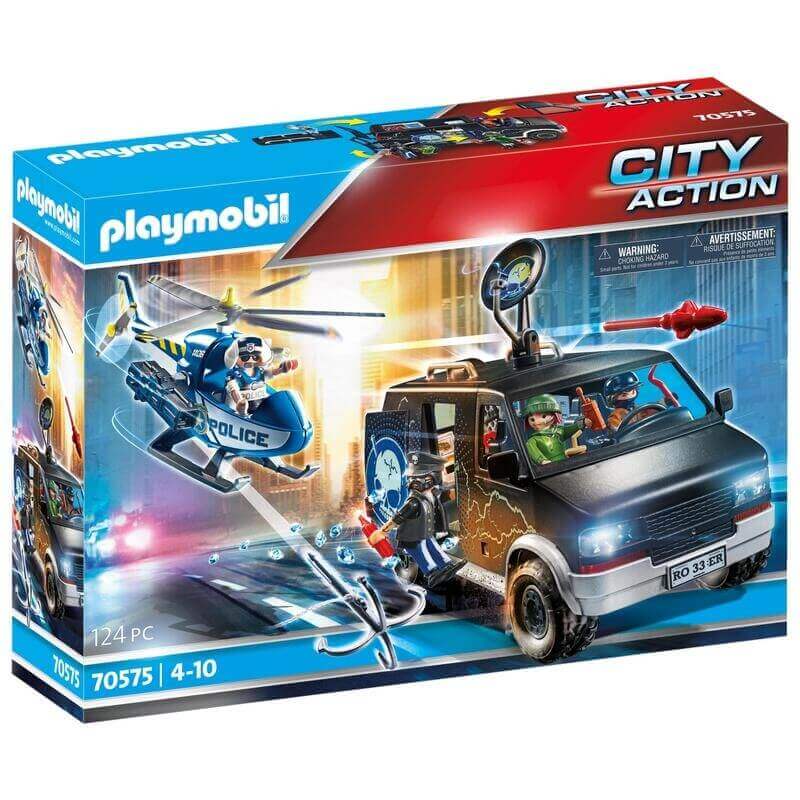 Playmobil Αστυνομία - Αστυνομικό ελικόπτερο και ληστές με βαν (70575) Playmobil Αστυνομία - Αστυνομικό ελικόπτερο και ληστές με βαν (70575)