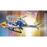 Playmobil Αστυνομία - Αστυνομικό ελικόπτερο και ληστές με βαν (70575)