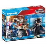 Playmobil Αστυνομία - Αστυνομικός με ποδήλατο και πορτοφολάς (70573)