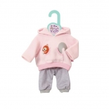 Σετ Φούτερ Παντελονάκι Baby Annabell για Κούκλα 34-38 cm ροζ-γκρι