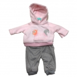 Σετ Φούτερ Παντελονάκι Baby Annabell για Κούκλα 34-38 cm ροζ-γκρι
