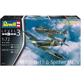 Σετ Πολεμικά Αεροπλάνα Spitfire Mk.V & Bf109G-10 1/72