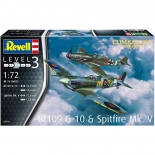 Σετ Πολεμικά Αεροπλάνα Spitfire Mk.V & Bf109G-10 1/72