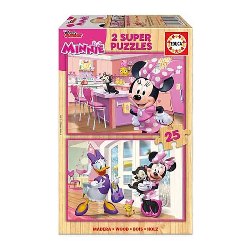 Παζλ Ξύλινο Educa - Minnie 2x25 κομ. Παζλ Ξύλινο Educa - Minnie 2x25 κομ.