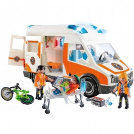 Playmobil Ασθενοφόρο με Διασώστες (70049)