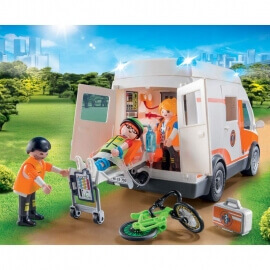 Playmobil Ασθενοφόρο με Διασώστες (70049)