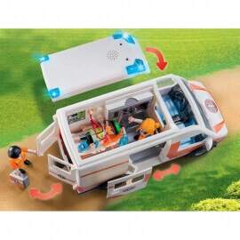 Playmobil Ασθενοφόρο με Διασώστες (70049)