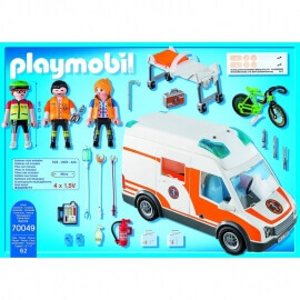 Playmobil Ασθενοφόρο με Διασώστες (70049)