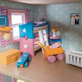Σετ Έπιπλα - Παιδικό Δωμάτιο για Κουκλόσπιτο