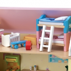 Σετ Έπιπλα - Παιδικό Δωμάτιο για Κουκλόσπιτο