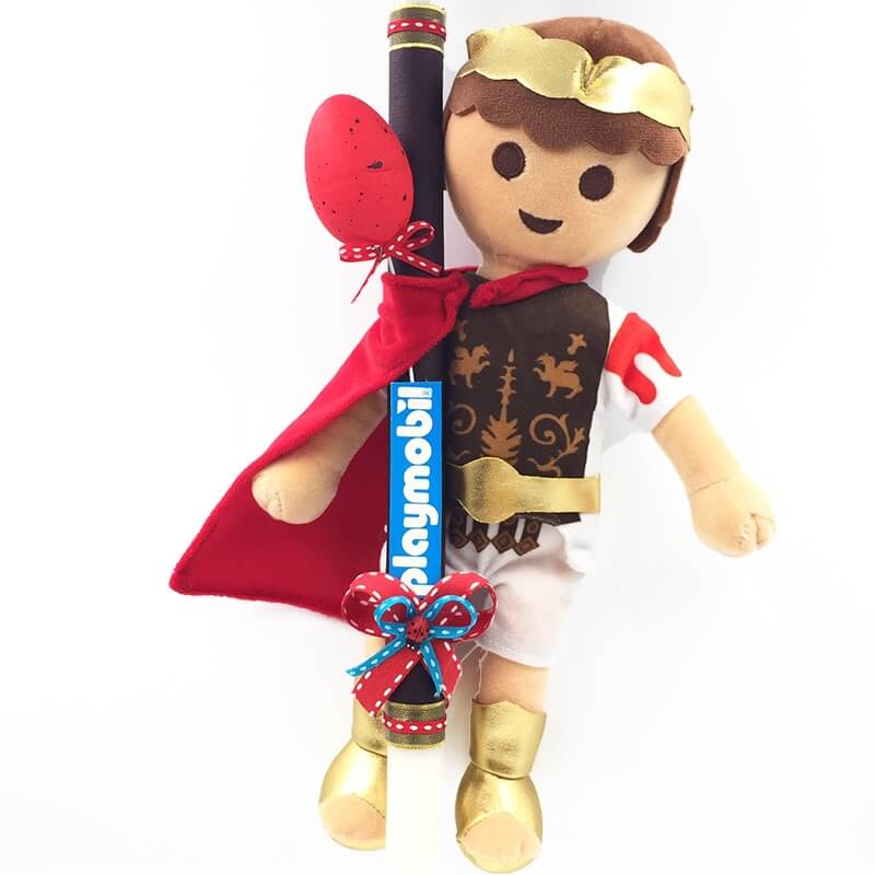 Χειροποίητη Πασχαλινή Λαμπάδα Playmobil Ρωμαίος 33εκ. (21.78) Χειροποίητη Πασχαλινή Λαμπάδα Playmobil Ρωμαίος 33εκ. (21.78)