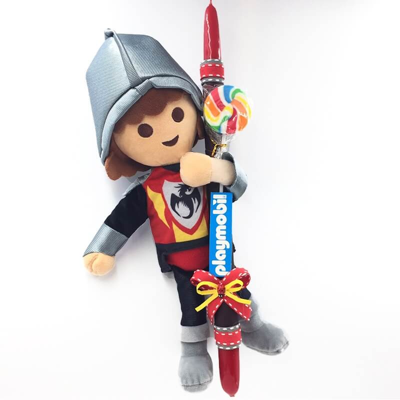 Χειροποίητη Πασχαλινή Λαμπάδα Playmobil Ιππότης 33εκ. (21.74) Χειροποίητη Πασχαλινή Λαμπάδα Playmobil Ιππότης 33εκ. (21.74)
