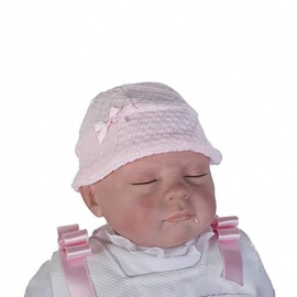 Συλλεκτικό Μωρο Νεογέννητο Reborn 50 εκ με κλειστά Mάτια και Παπλωματάκι