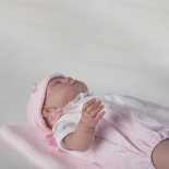 Συλλεκτικό Μωρο Νεογέννητο Reborn 50 εκ με κλειστά Mάτια και Παπλωματάκι