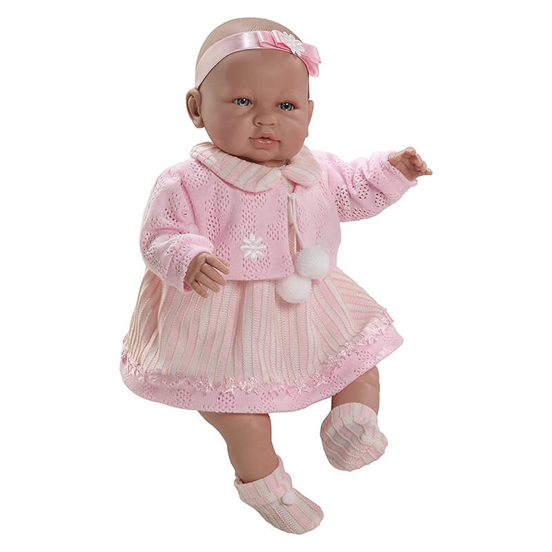 Μωρό Sara με Ήχους, Ροζ Ζακετάκι & Φόρεμα 50εκ.Μωρό Sara με Ήχους, Ροζ Ζακετάκι & Φόρεμα 50εκ.