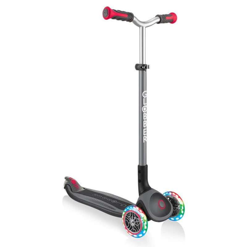 Πατίνι Globber Scooter Elite Αναδιπλούμενο Master Lights Black-Red Πατίνι Globber Scooter Elite Αναδιπλούμενο Master Lights Black-Red