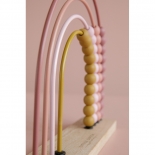 Ξύλινο Αριθμητήριο Ουράνιο Τόξο Ροζ Little Dutch (7031)