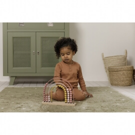 Ξύλινο Αριθμητήριο Ουράνιο Τόξο Ροζ Little Dutch (7031)