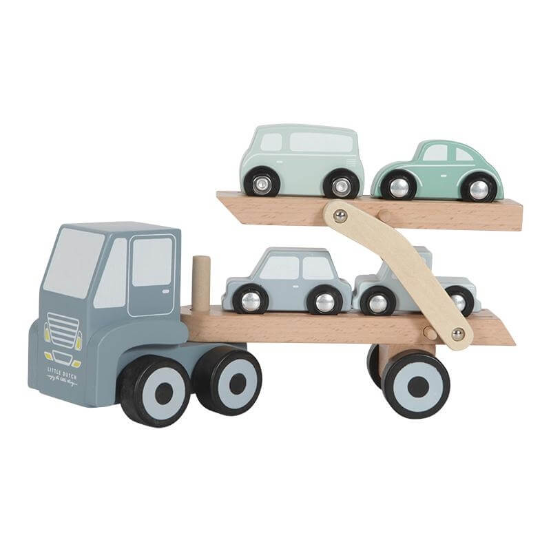 Ξύλινο Φορτηγό με Αυτοκινητάκια Little Dutch (4453)Ξύλινο Φορτηγό με Αυτοκινητάκια Little Dutch (4453)