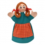 Κούκλα Κουκλοθεάτρου - Κοριτσάκι Γκρέτα με Κοτσιδάκια (21069A)