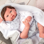 Μωρό Reborn Alejandro 45εκ. με Μαλλιά και Κουβερτάκι Munecas Arias (98040)