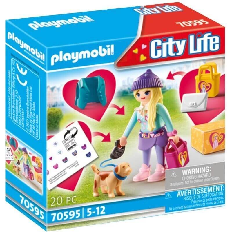 Playmobil City Life - Fashion Girl με Σκυλάκι (70595) Playmobil City Life - Fashion Girl με Σκυλάκι (70595)