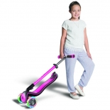 Πατίνι Globber Scooter Elite Deluxe Deep Pink με τροχούς LED