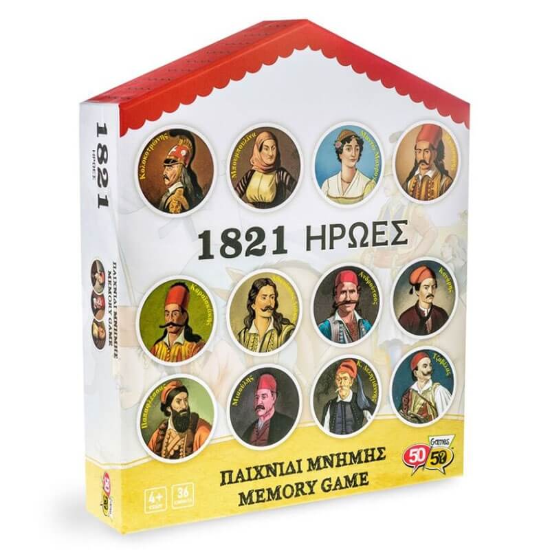 Επιτραπέζιο 1821 Ήρωες - Παιχνίδι Μνήμης 50/50 (505317) Επιτραπέζιο 1821 Ήρωες - Παιχνίδι Μνήμης 50/50 (505317)