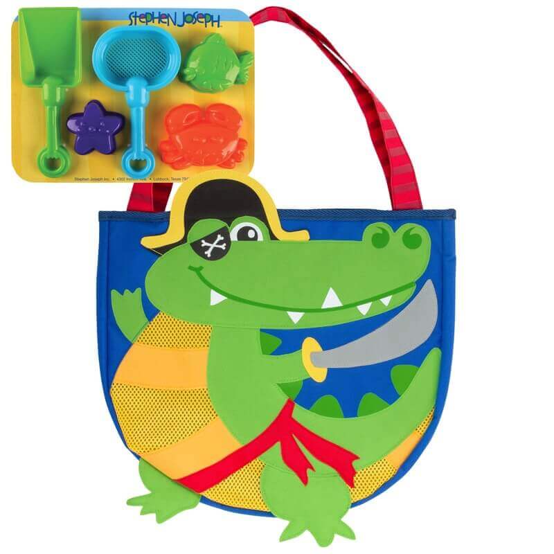 Παιδική Τσάντα για τη Θάλασσα με Παιχνίδια για την Άμμο "Αλλιγάτορας" - Stephen Joseph (SJ100354Β)