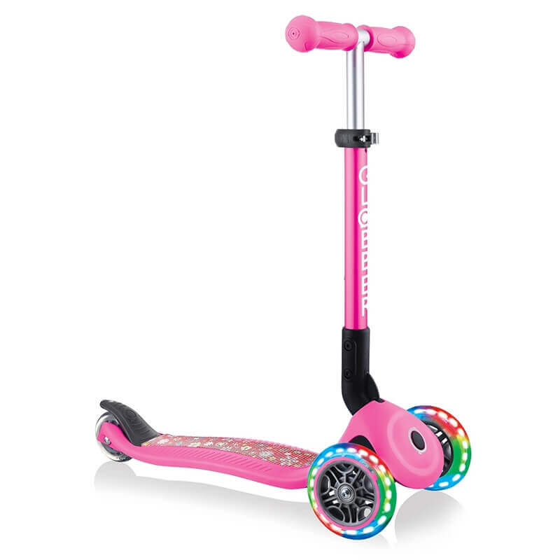 Πατίνι Globber Scooter Junior Foldable Fantasy Lights Flowers Pink (433-110)Πατίνι Globber Scooter Junior Foldable Fantasy Lights Flowers Pink (433-110)