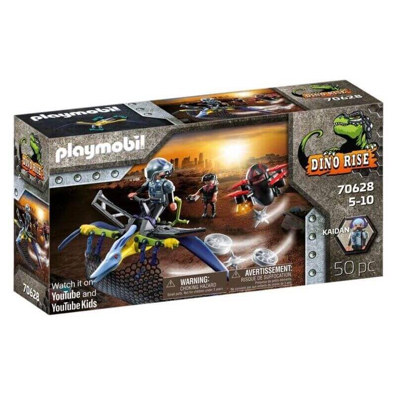 Playmobil Δεινόσαυροι - Πτεροδάκτυλος και μαχητές με drone (70628)