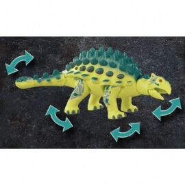 Playmobil Δεινόσαυροι - Αγκυλόσαυρος με μαχητή εναντίον ρομπότ (70626)