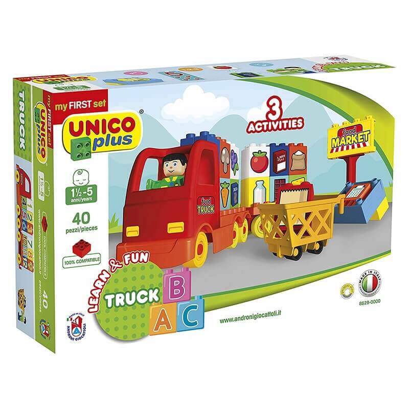Unico Plus Τουβλάκια - Φορτηγό A B C 40 κομ. Unico Plus Τουβλάκια - Φορτηγό A B C 40 κομ.