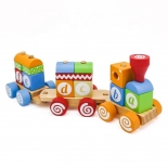 Ξύλινο Εκπαιδευτικό Τρενάκι - Eva Toys W04A393