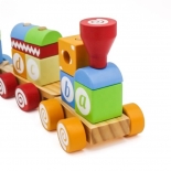 Ξύλινο Εκπαιδευτικό Τρενάκι - Eva Toys W04A393