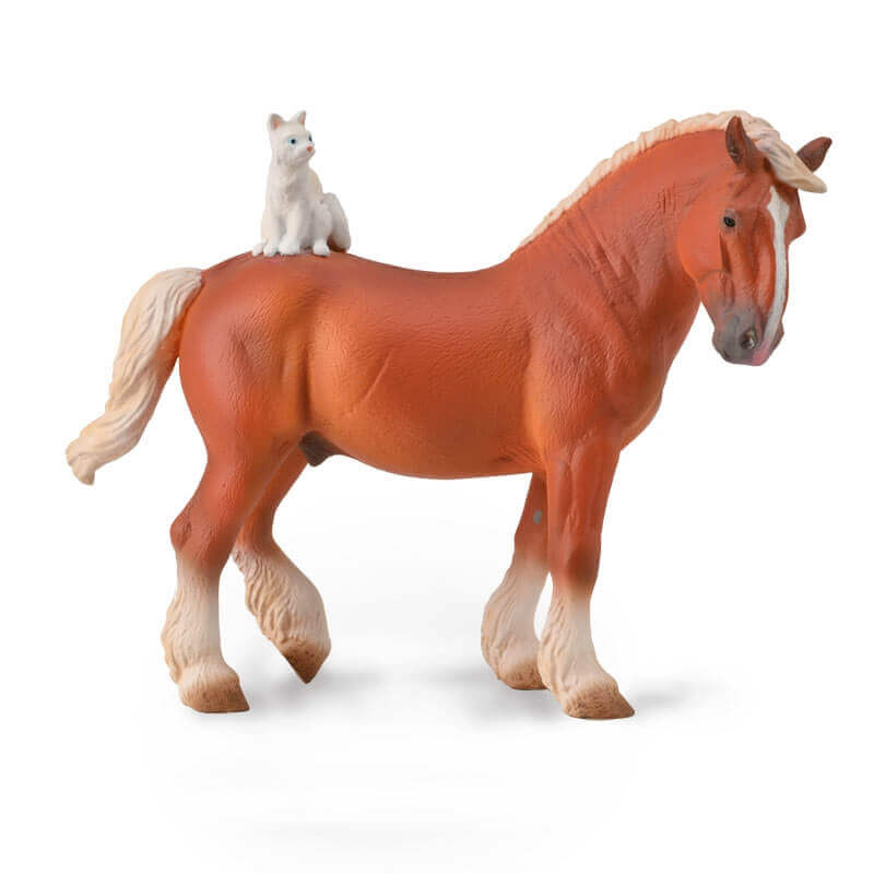 Collecta Ζώα - Άλογο Εργασίας με Γάτα (88916)