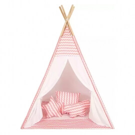 Παιδική Σκηνή Baby Adventure Teepee Pink Wave